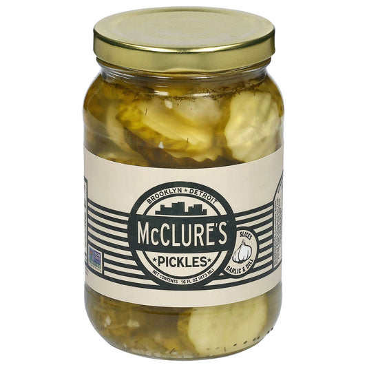 McClure's Slices Garlic & Dill Pickles 16 fl oz