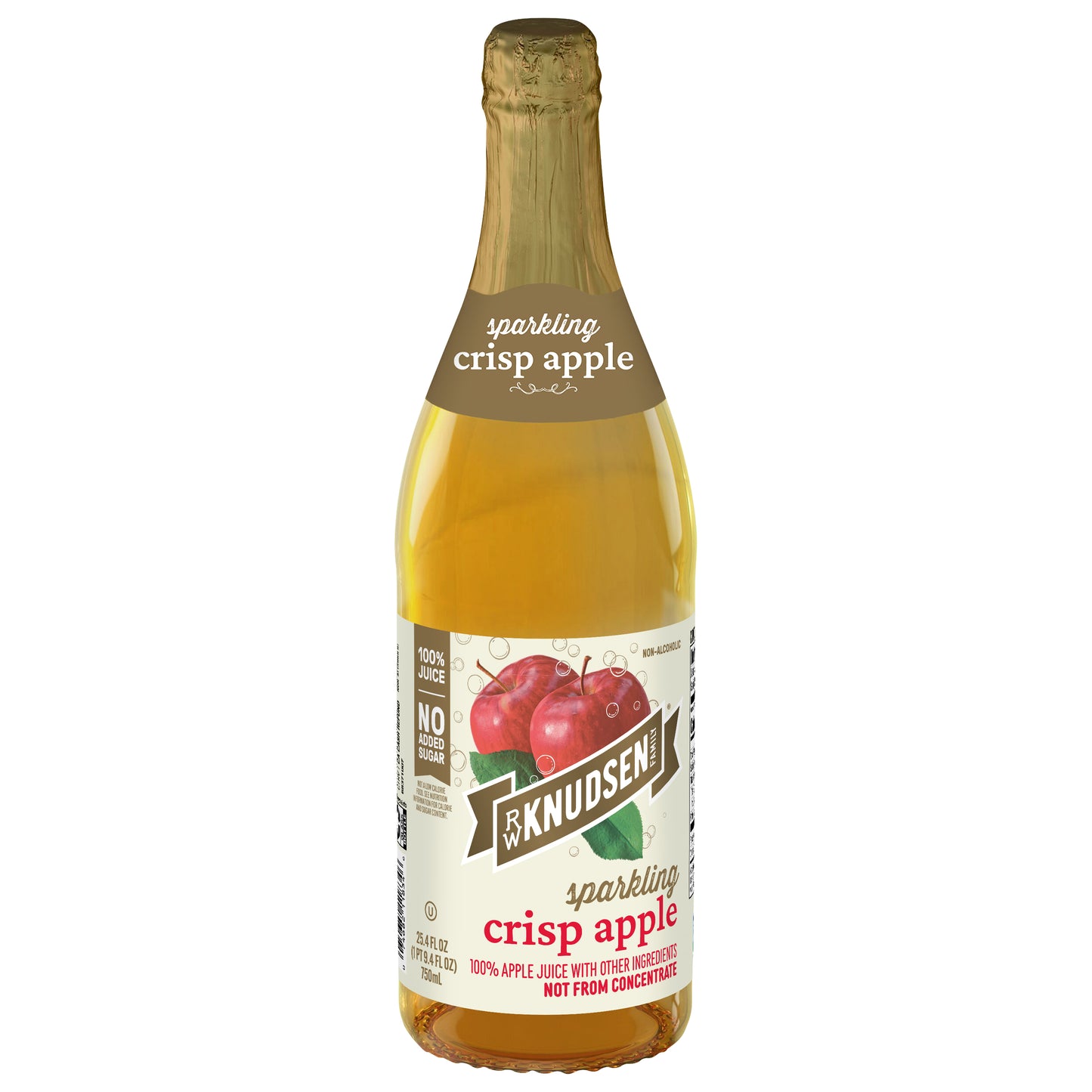 RW Knudsen Family Sparkling Crisp Apple 100% Apple Juice 25.4 fl oz