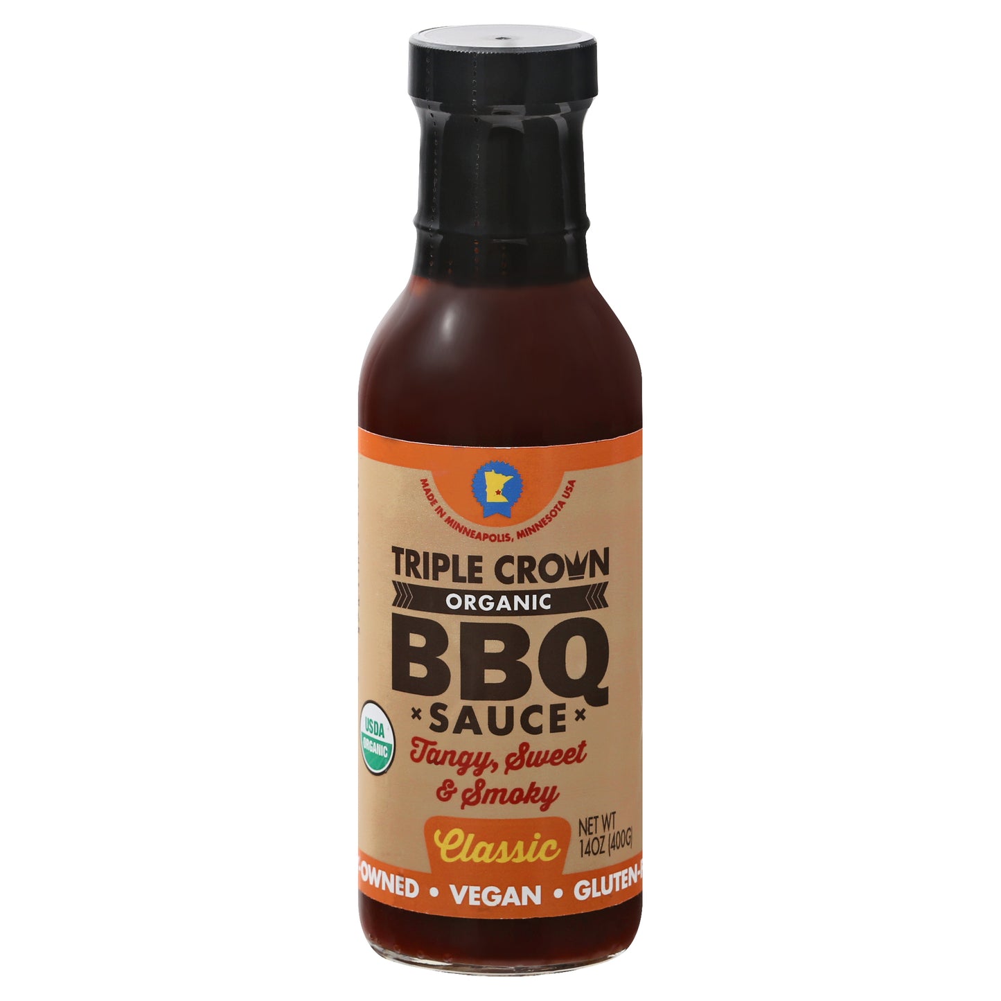 Triple Crown Organic Classic BBQ Sauce 14 oz