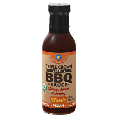 Triple Crown Organic Classic BBQ Sauce 14 oz