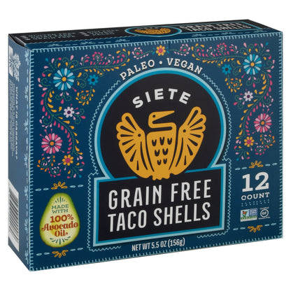 Siete Grain Free Taco Shells 12 ea