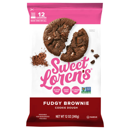 Sweet Lorens Fudgy Brownie Cookie Dough 12 oz