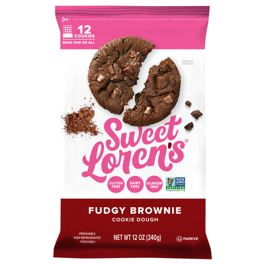 Sweet Lorens Fudgy Brownie Cookie Dough 12 oz