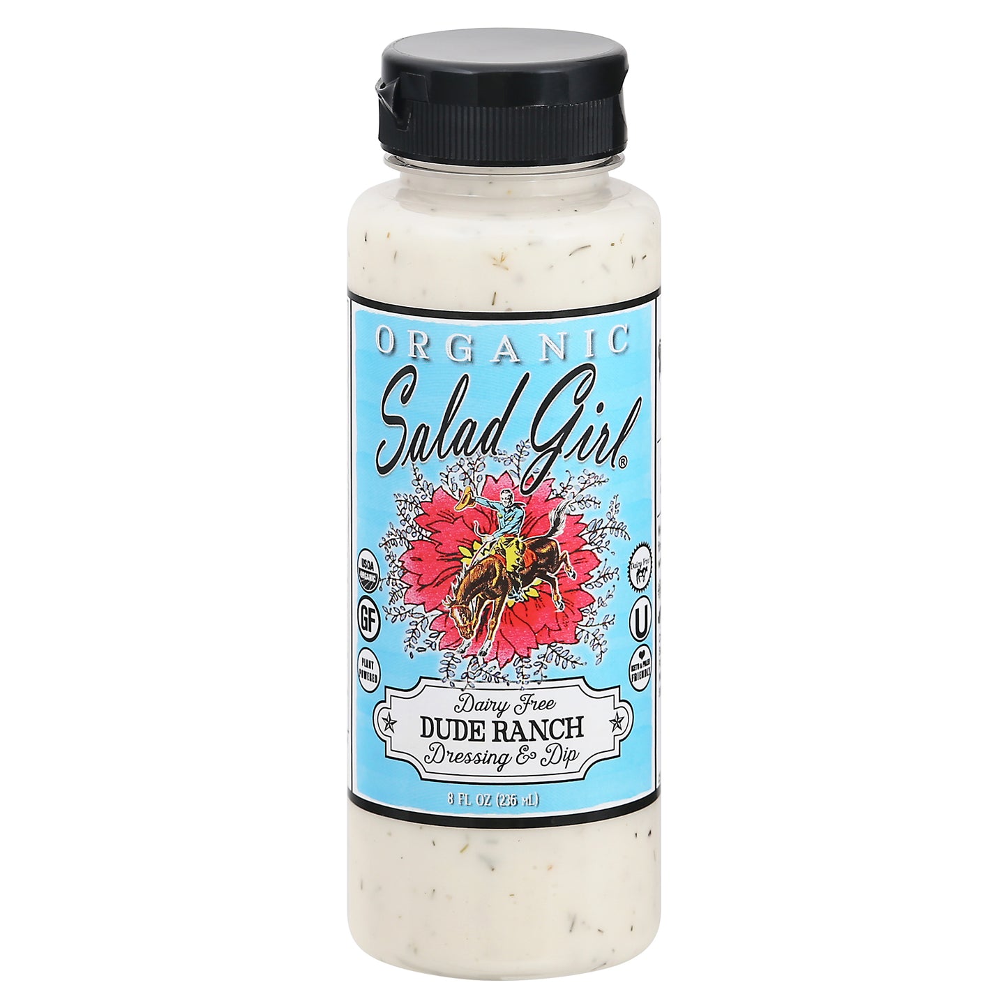 Salad Girl Organic Dairy Free Dude Ranch Dressing & Dip 8 oz