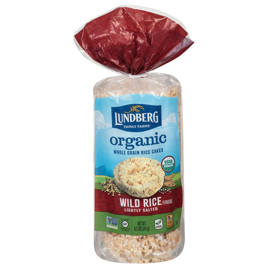 Lundberg Family Farms Organic Wild Rice Whole Grain Lightly Salted Rice Cakes 8.5 oz