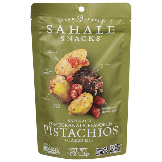 Sahale Snacks Pomegranate Flavored Pistachios Glazed Mix 4 oz