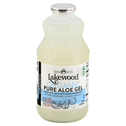 Lakewood Organic Pure Aloe Gel Juice 32 oz