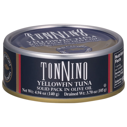 Tonnino Solid Pack in Olive Oil Yellowfin Tuna 4.94 oz