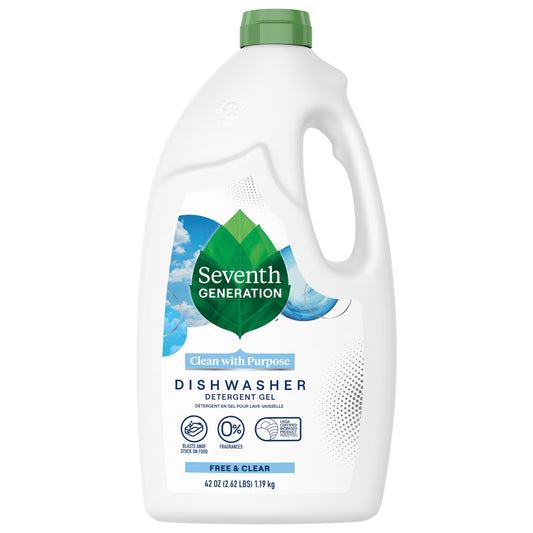 Seventh Generation Dishwasher Detergent Gel Free & Clear 42 Oz