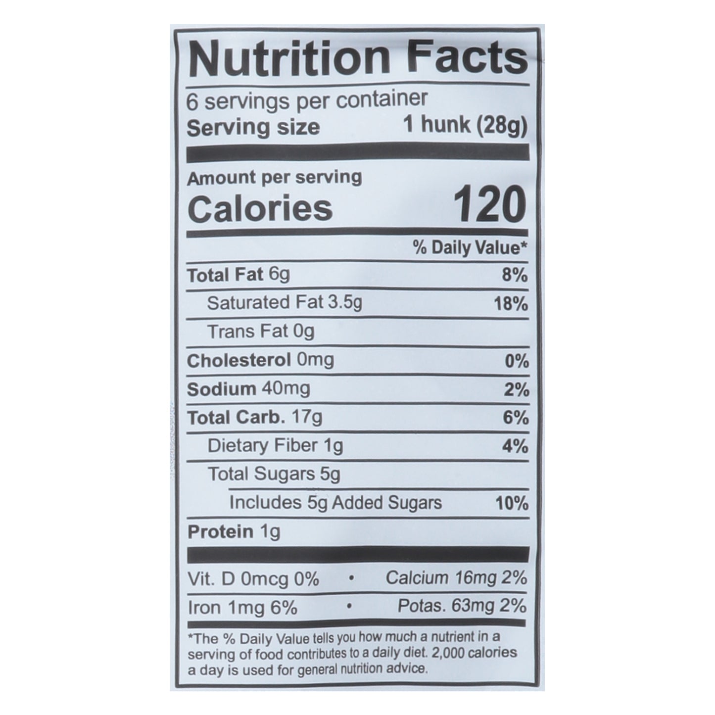 Heavenly Hunks Oatmeal Chocolate Chip Hunks 6 ea