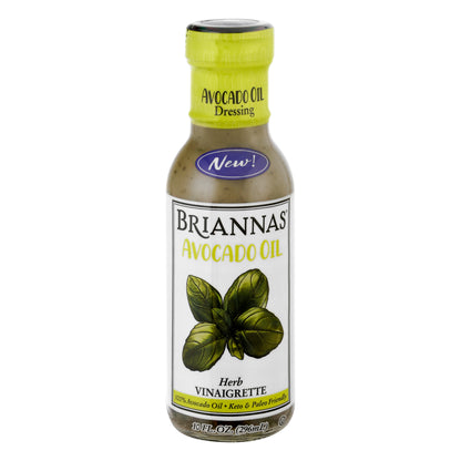 Briannas Herb Vinaigrette Herb Vinaigrette Avocado Oil Dressing 10 oz