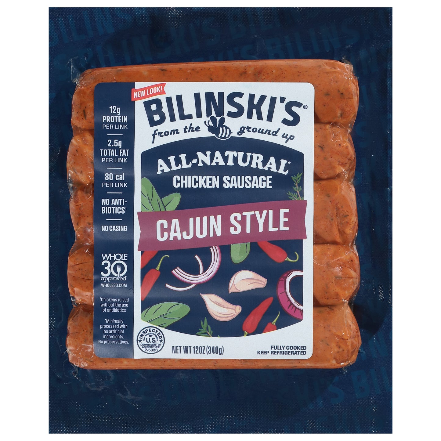 Bilinski's Cajun Style Chicken Sausage 12 oz