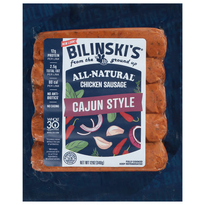 Bilinski's Cajun Style Chicken Sausage 12 oz