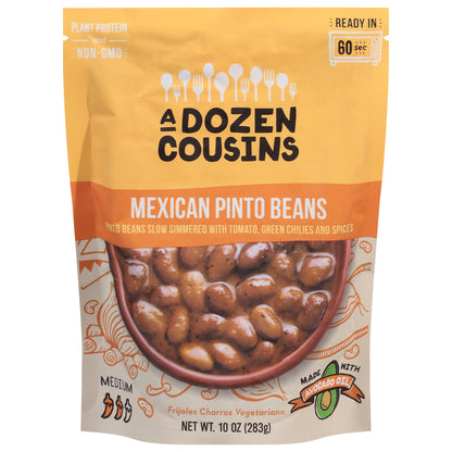 A Dozen Cousins Medium Mexican Pinto Beans 10 oz
