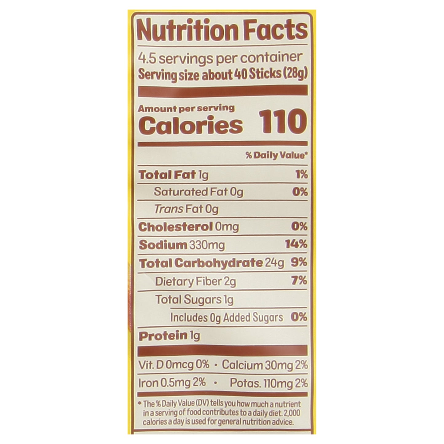 Real Food From the Ground Up Sticks Cauliflower Pretzels 4.5 oz