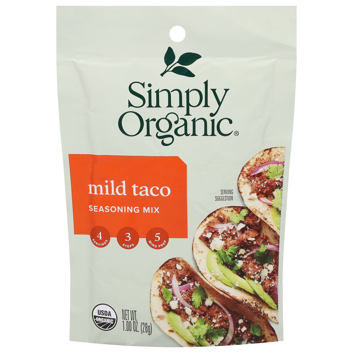 Simply Organic Mild Taco Seasoning Mix 1.00 oz