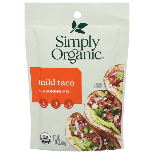 Simply Organic Mild Taco Seasoning Mix 1.00 oz
