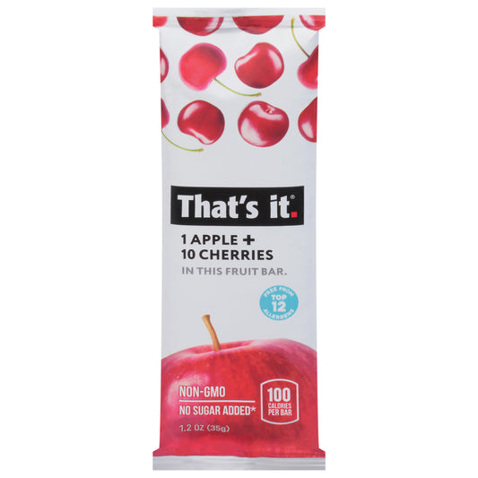That's It Apple + Cherries Fruit Bar 1.2 oz