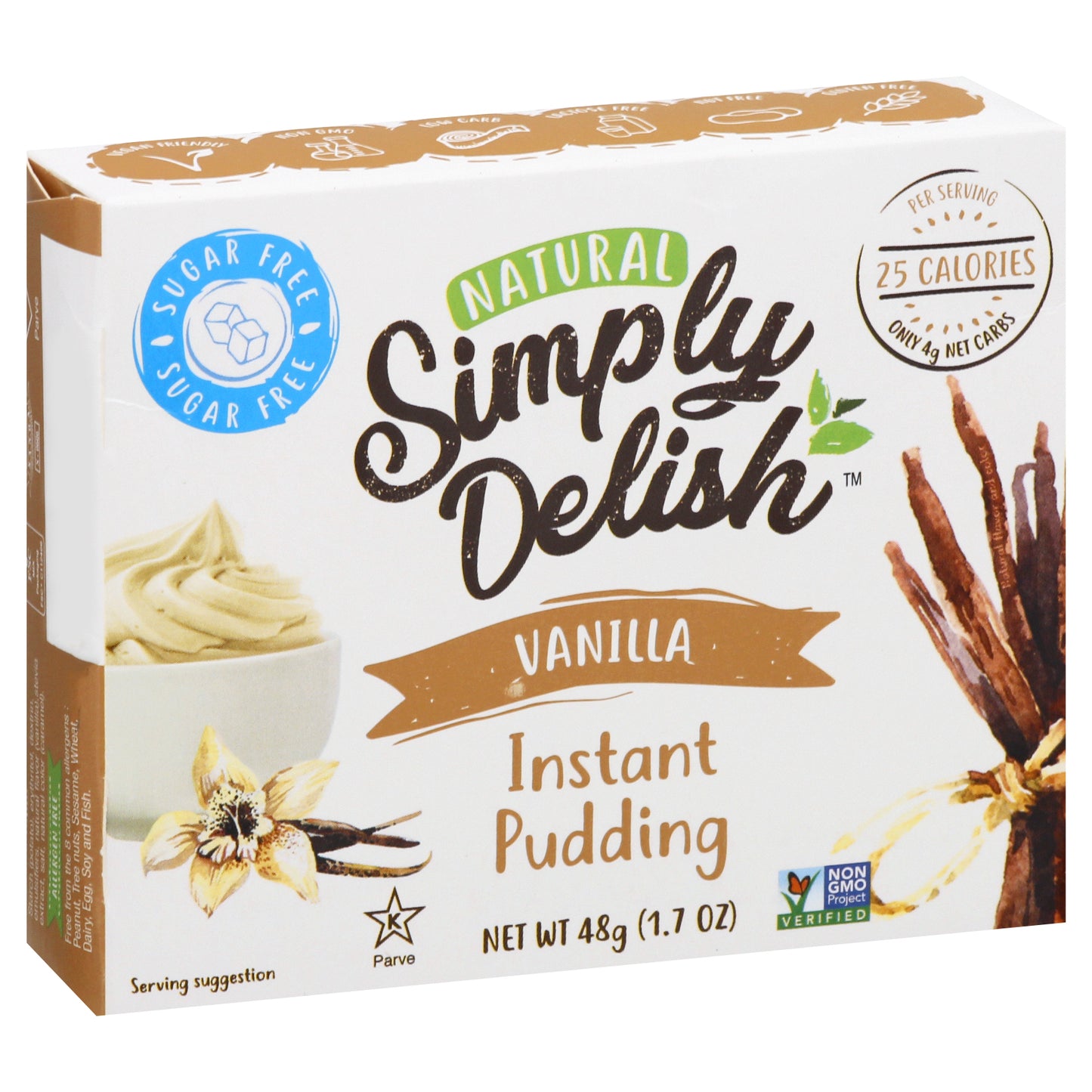 Simply Delish Natural Vanilla Instant Pudding 48 gr