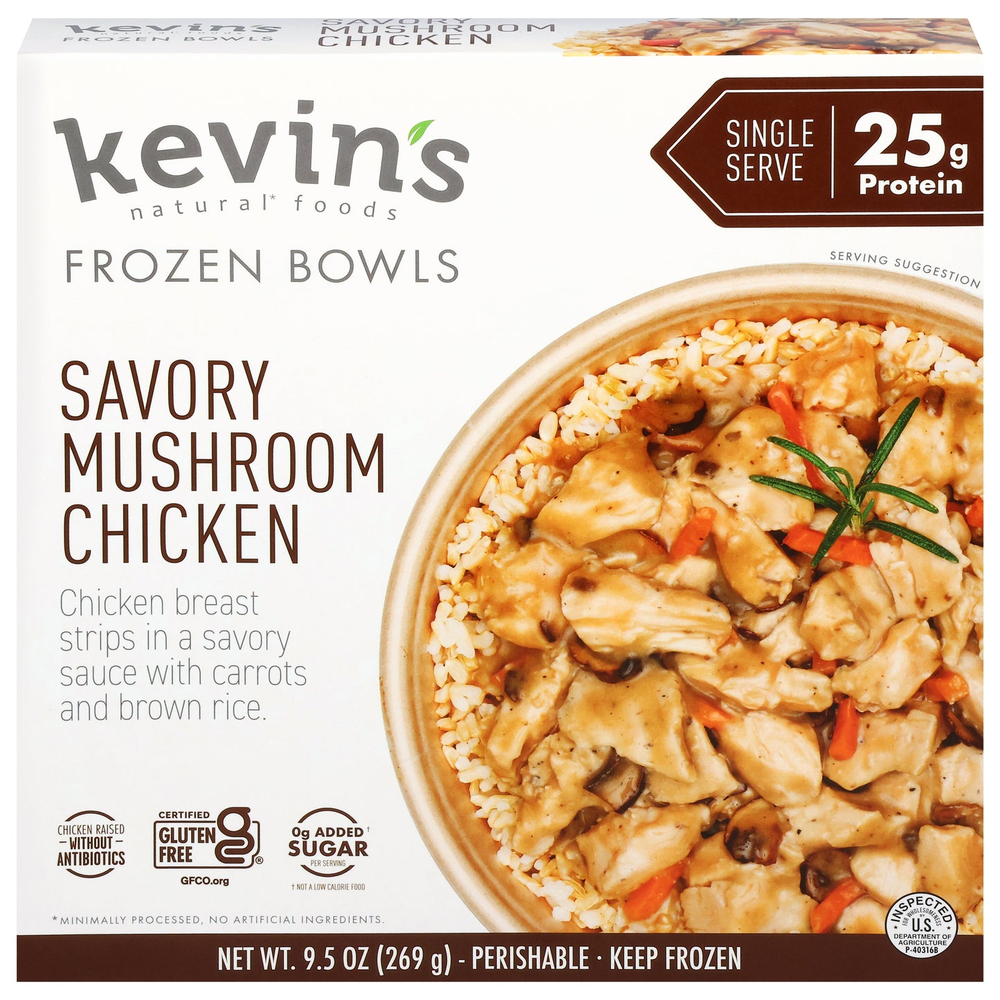 Kevin's Natural Foods Savory Mushroom Chicken 9.5 oz
