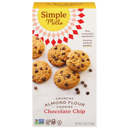 Simple Mills Crunchy Almond Flour Chocolate Chip Cookies 5.5 oz