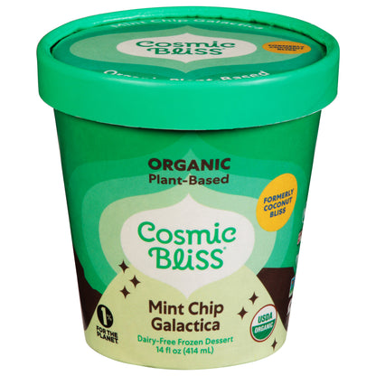 Cosmic Bliss Organic Mint Chip Galactica Dairy-Free Frozen Dessert 14 fl oz