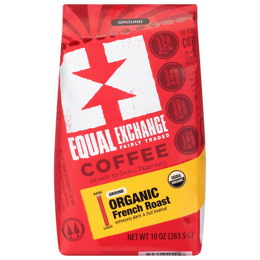 Equal Exchange Dark Ground Organic French Roast Coffee 10 oz