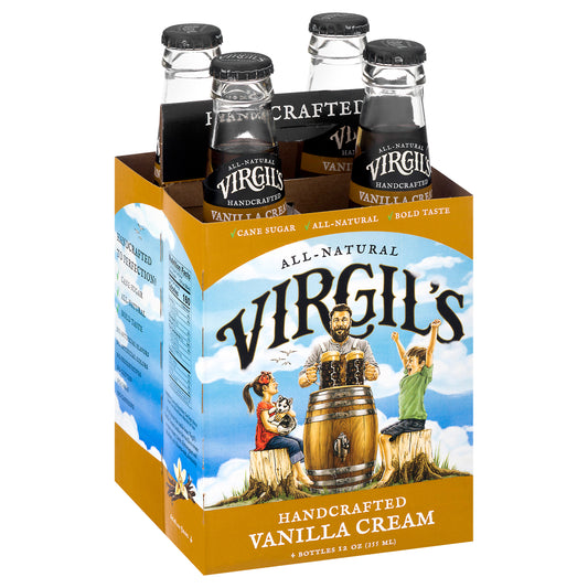 Virgil's Handcrafted Vanilla Cream Soda 4 Bottles 12 oz Bottle 4 ea