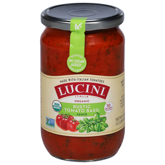 Lucini Italia Organic Rustic Tomato Basil Sauce 24 oz