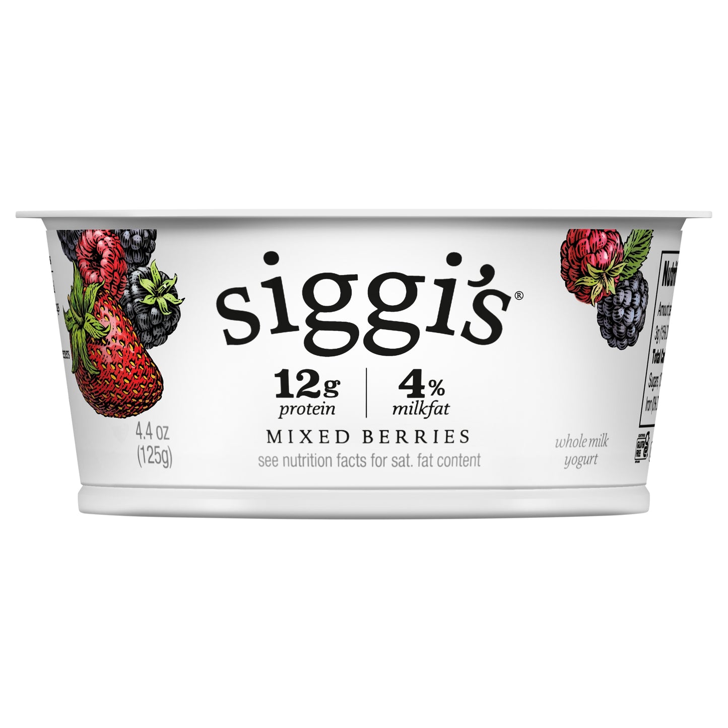 siggi’s Icelandic Skyr Whole Milk Yogurt, Mixed Berries