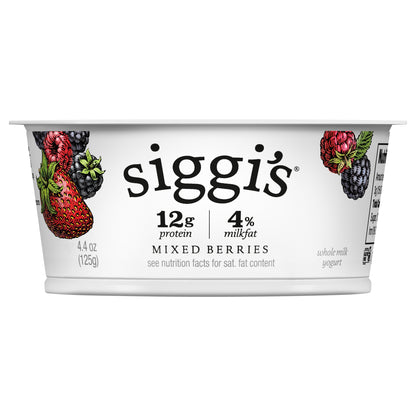 siggi’s Icelandic Skyr Whole Milk Yogurt, Mixed Berries