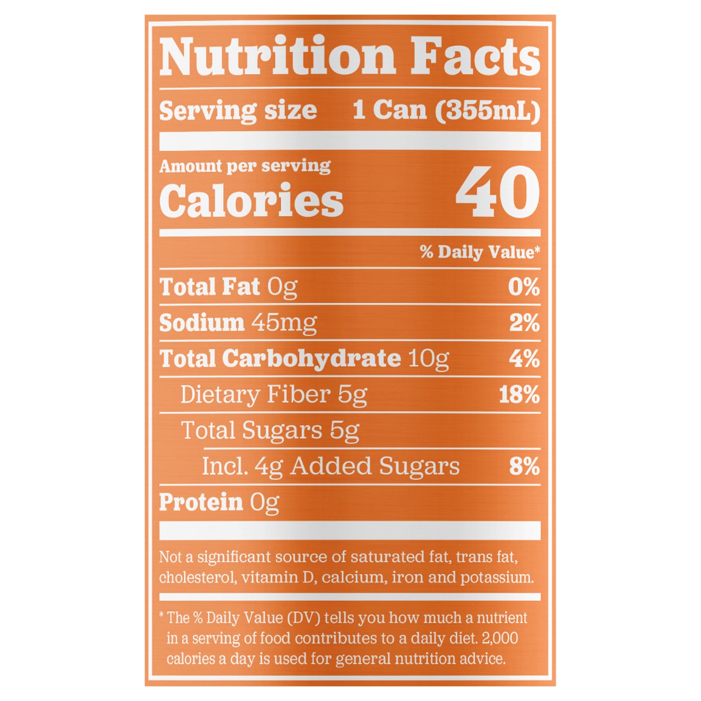 Slice Orange Healthy Soda, 12 fl oz Can