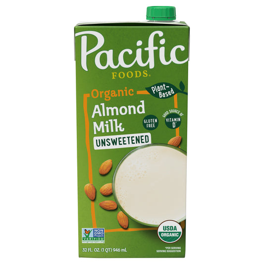 Pacific Foods Organic Unsweetened Almond Milk 32 fl oz