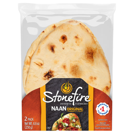 Stonefire Authentic Flatbreads Naan Original - 2 PK