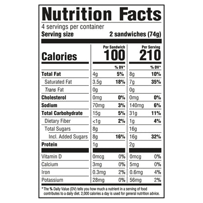 So Delicious Coconut Milk Frozen Dessert Sandwiches, Vanilla Bean, Dairy Free, Vegan, Non-GMO, Kosher, 8 Count Pack