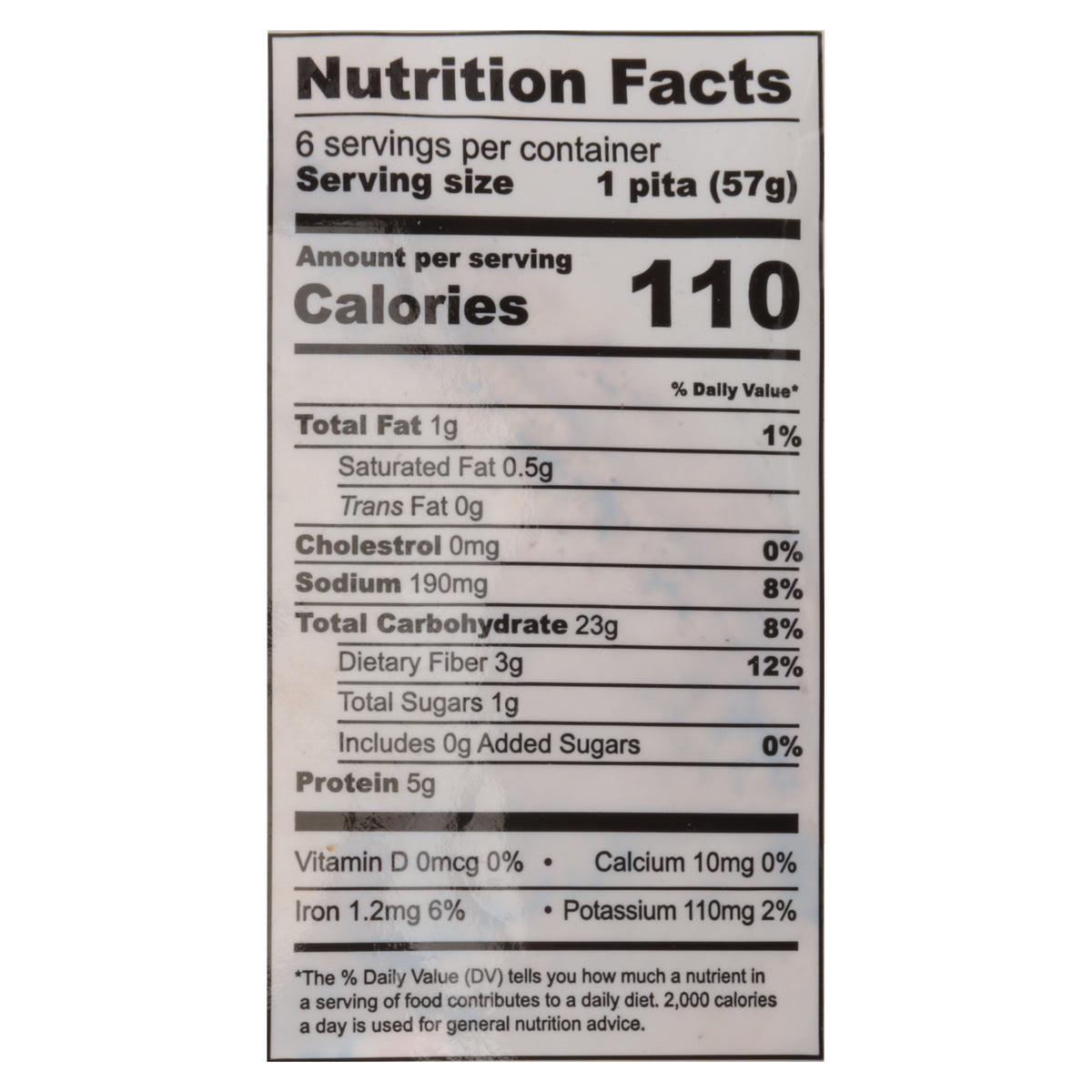 Atoria's Family Bakery Pita Bread 6 Each
