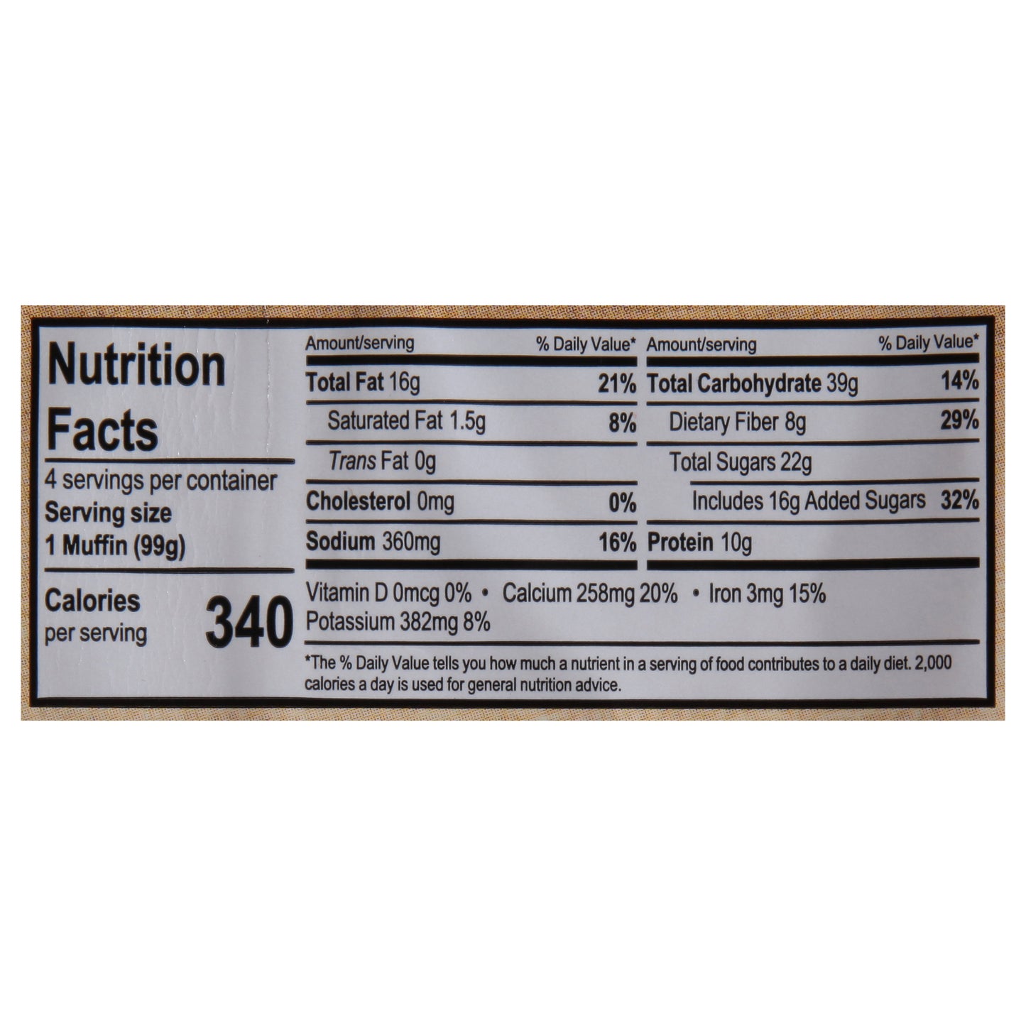 Flax4Life Flax Carrot Raisin Muffins 4 ea