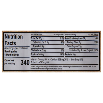 Flax4Life Flax Carrot Raisin Muffins 4 ea