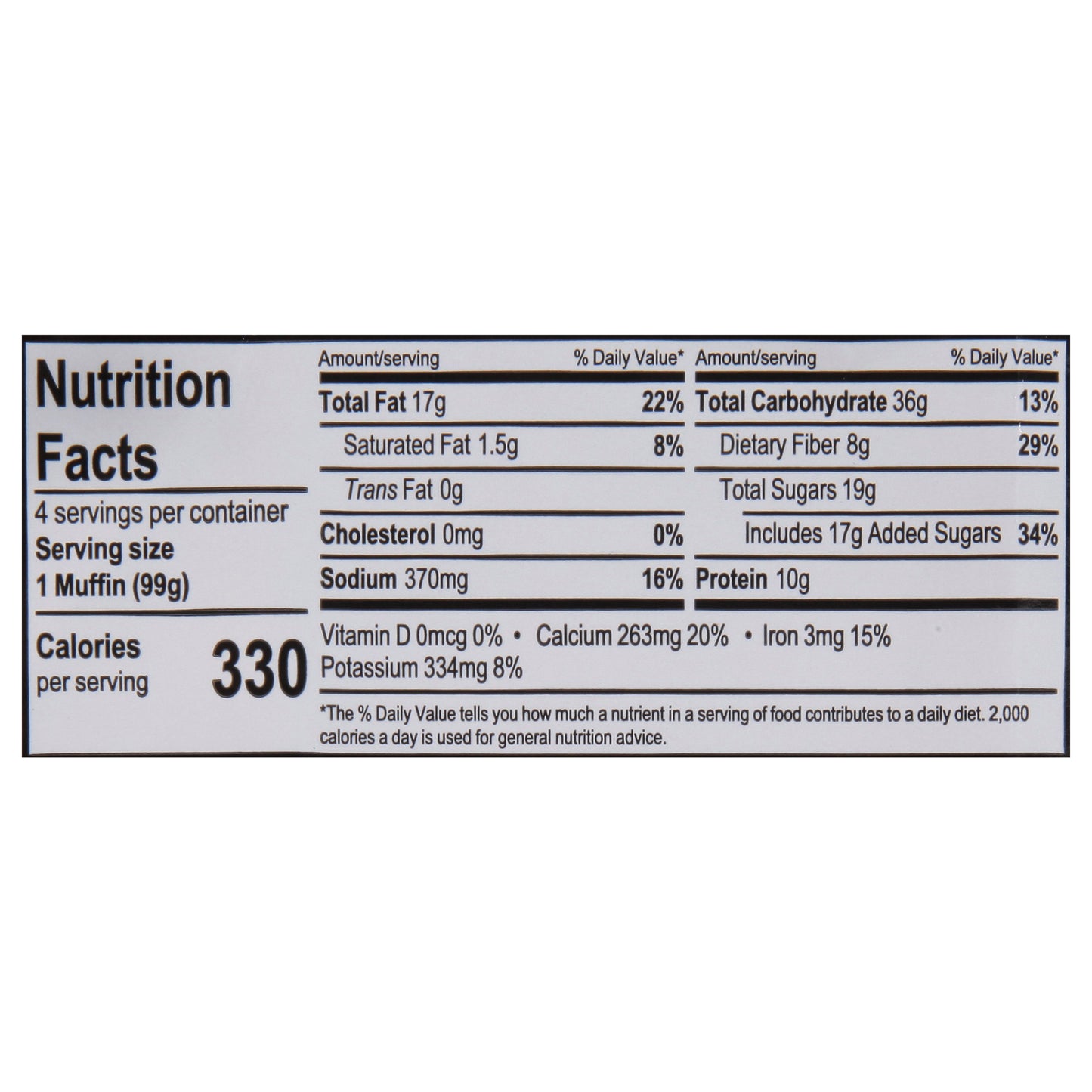 Flax4Life Flax Blueberry Muffins 4 ea