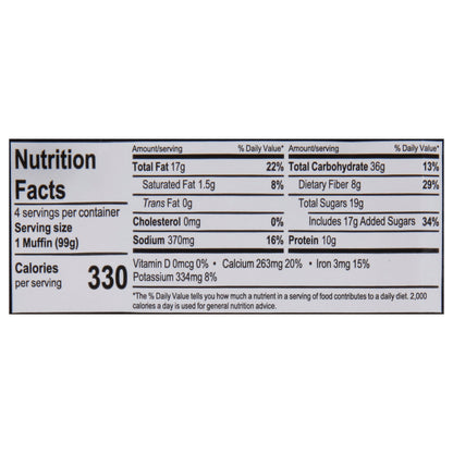 Flax4Life Flax Blueberry Muffins 4 ea