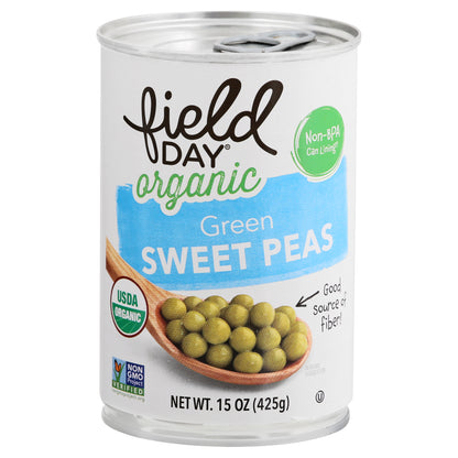 Field Day Green Organic Sweet Peas 15 oz