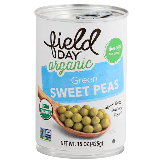 Field Day Green Organic Sweet Peas 15 oz