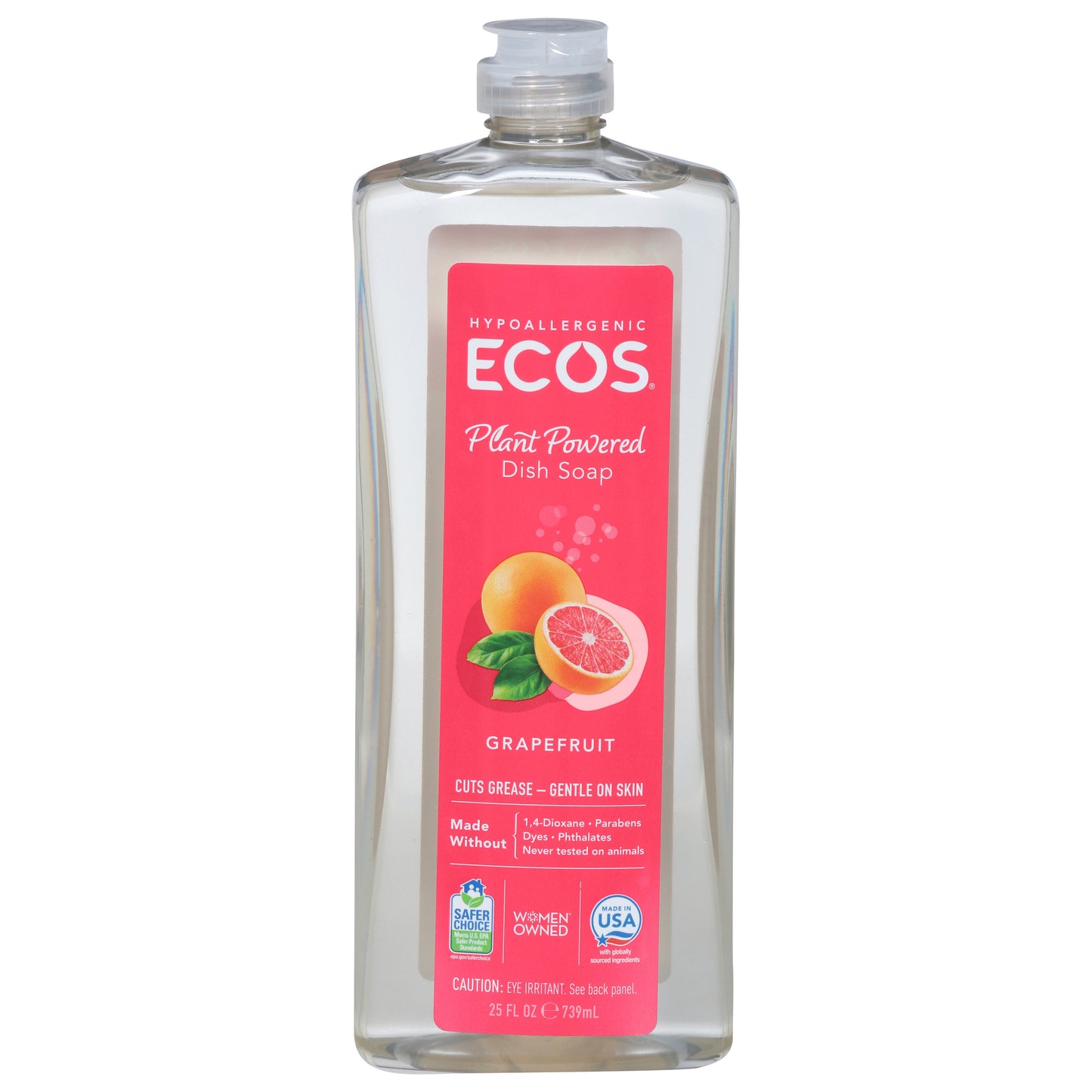 Ecos Plant Powered Grapefruit Dish Soap 25 fl oz