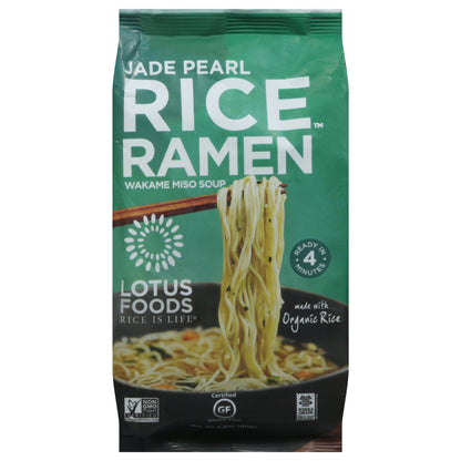 Lotus Foods Rice Ramen Jade Pearl Wakame Miso Soup 2.8 oz