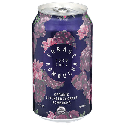 Forage Kombucha Organic Blackberry Grape Kombucha 12 fl oz