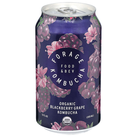 Forage Kombucha Organic Blackberry Grape Kombucha 12 fl oz