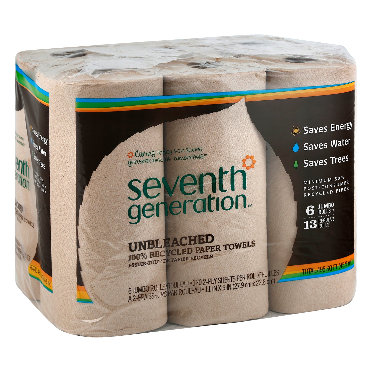 Seventh Generation Paper Towels 6 ea - Brown