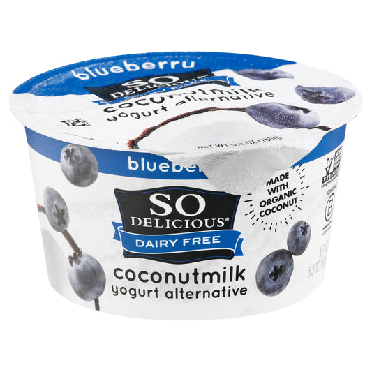 So Delicious Dairy Free Coconutmilk Blueberry Yogurt Alternative 5.3 oz