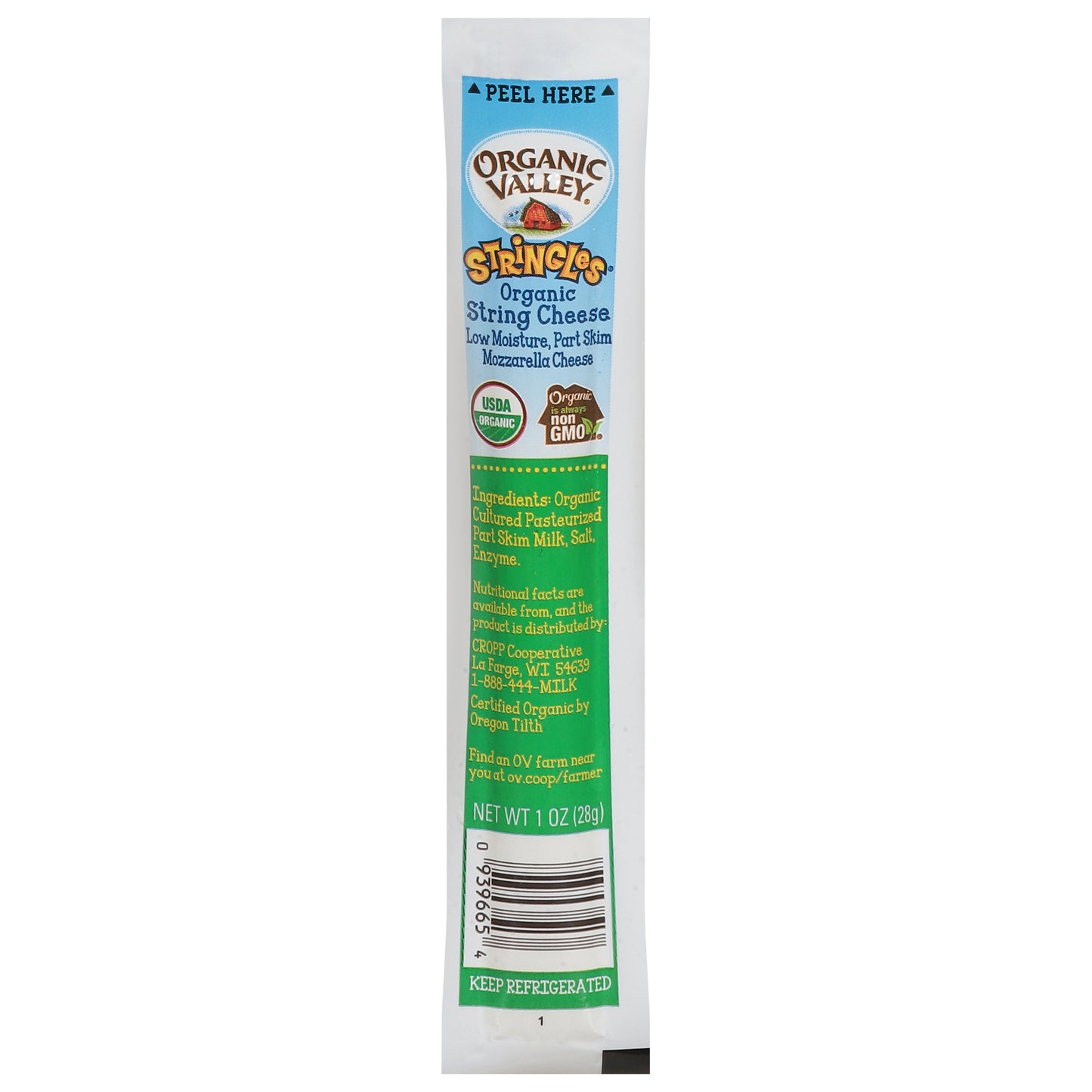 Organic Valley Stringles Organic String Cheese 1 oz