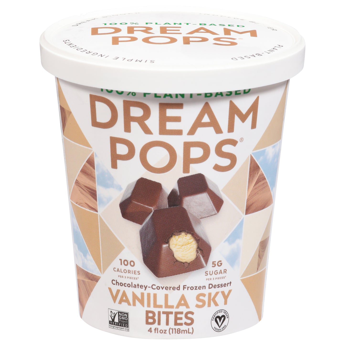 Dream Pops Vanilla Sky Frozen Dessert 4 fl oz